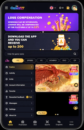 crown777 app login