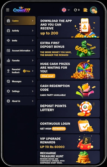 crown777 apk login